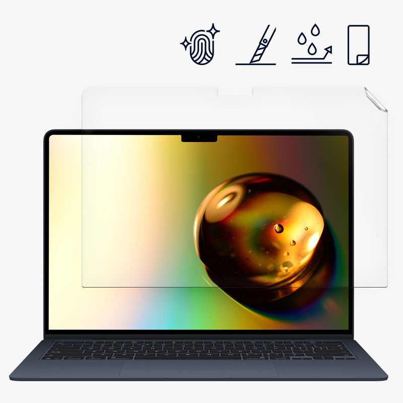Laptop, Telefoane si Tablete - Laptopuri si accesorii - Piese laptop - Folii protectie si autocolante laptop - Folie de protectie Kwmobile pentru Apple MacBook Pro 16.2 M5 2026 (A3428), aplicare fara bule, PET, transparent - Infinity.ro
