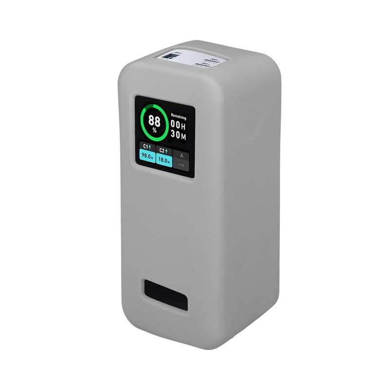 Laptop, Telefoane si Tablete - Telefoane mobile si accesorii - Accesorii Telefoane - Alte accesorii telefoane - Husa protectie Kwmobile pentru Anker Prime Power Bank 20.000 mAh, silicon, gri, protectie la socuri - Infinity.ro