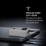 Laptop, Telefoane si Tablete - Telefoane mobile si accesorii - Accesorii Telefoane - Alte accesorii telefoane - Husa protectie Kwmobile pentru Anker Prime Power Bank 20.000 mAh, silicon, gri, protectie la socuri - Infinity.ro