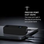 Laptop, Telefoane si Tablete - Telefoane mobile si accesorii - Accesorii Telefoane - Alte accesorii telefoane - Husa protectie Kwmobile pentru Anker Prime Power Bank 20.000 mAh, 220 W, silicon, negru, protectie la socuri - Infinity.ro