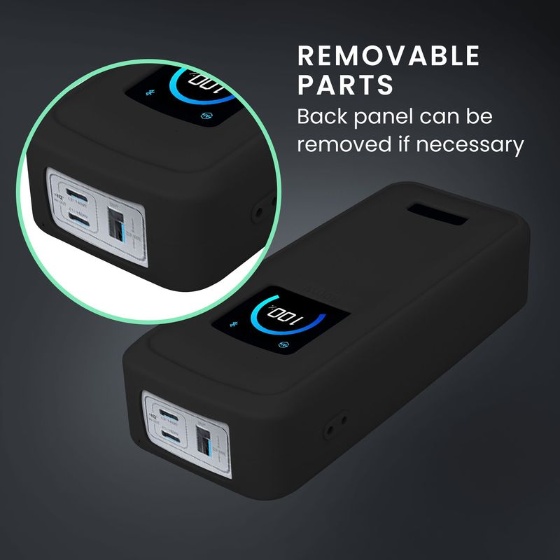 Laptop, Telefoane si Tablete - Telefoane mobile si accesorii - Accesorii Telefoane - Alte accesorii telefoane - Husa protectie Kwmobile pentru Anker Prime Power Bank 26.250 mAh, 300 W, silicon, negru, protectie la socuri - Infinity.ro