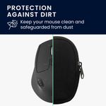 Laptop, Telefoane si Tablete - Laptopuri si accesorii - Piese laptop - Folii protectie si autocolante laptop - Folie pentru palm rest Kwmobile pentru Logitech M720 Triathlon, M705 Marathon, protectie la socuri, neopren, negru - Infinity.ro
