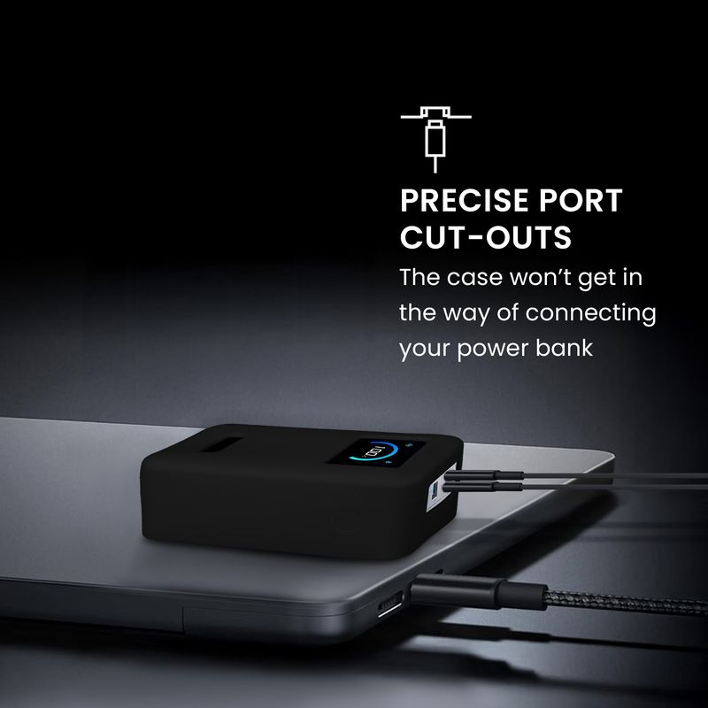 Laptop, Telefoane si Tablete - Telefoane mobile si accesorii - Accesorii Telefoane - Alte accesorii telefoane - Husa protectie Kwmobile pentru Anker Prime Power Bank 26.250 mAh, 300 W, silicon, negru, protectie la socuri - Infinity.ro