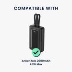 Laptop, Telefoane si Tablete - Telefoane mobile si accesorii - Accesorii Telefoane - Alte accesorii telefoane - Husa protectie Kwmobile pentru Anker Zolo 20.000 mAh, 45 W Max, silicon, gri, protectie la socuri - Infinity.ro
