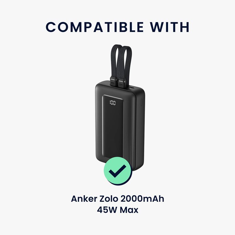 Laptop, Telefoane si Tablete - Telefoane mobile si accesorii - Accesorii Telefoane - Alte accesorii telefoane - Husa protectie Kwmobile pentru Anker Zolo 20.000 mAh, 45 W Max, silicon, gri, protectie la socuri - Infinity.ro