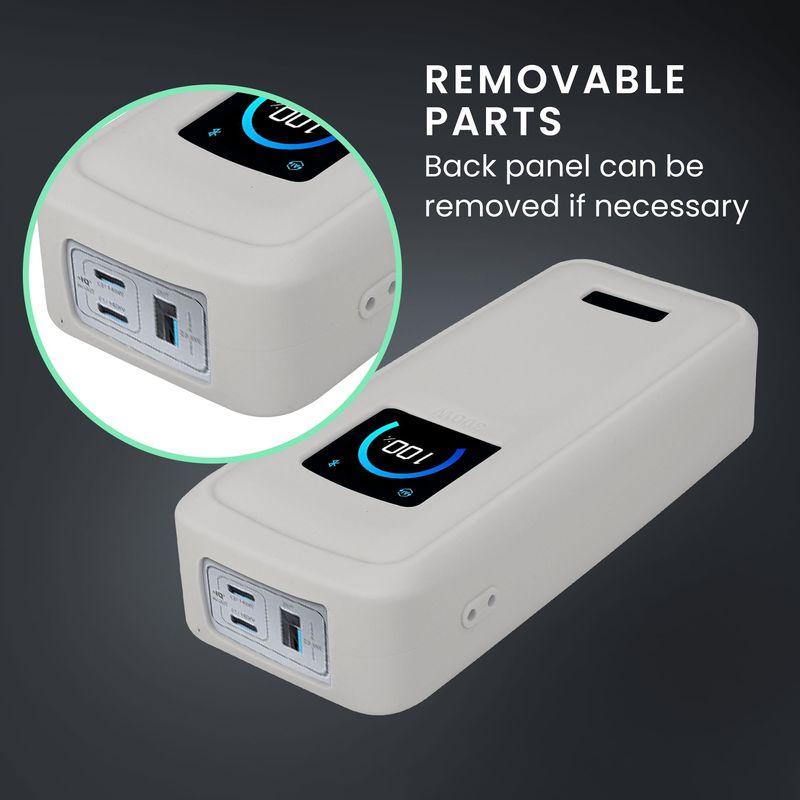 Laptop, Telefoane si Tablete - Telefoane mobile si accesorii - Accesorii Telefoane - Alte accesorii telefoane - Husa protectie Kwmobile pentru Anker Prime Power Bank 26.250 mAh, 300 W, silicon, gri, protectie la socuri - Infinity.ro
