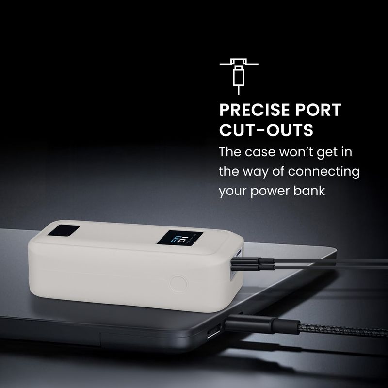 Laptop, Telefoane si Tablete - Telefoane mobile si accesorii - Accesorii Telefoane - Alte accesorii telefoane - Husa protectie Kwmobile pentru Anker Prime Power Bank 20.000 mAh, 220 W, silicon, gri, protectie la socuri - Infinity.ro