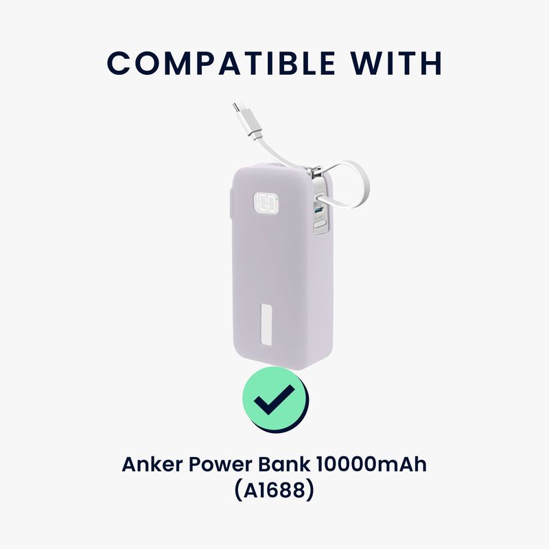 Laptop, Telefoane si Tablete - Telefoane mobile si accesorii - Accesorii Telefoane - Alte accesorii telefoane - Husa protectie Kwmobile pentru Anker Power Bank 10.000 mAh (A1688), silicon, mov, protectie la socuri - Infinity.ro