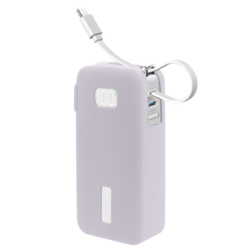 Laptop, Telefoane si Tablete - Telefoane mobile si accesorii - Accesorii Telefoane - Alte accesorii telefoane - Husa protectie Kwmobile pentru Anker Power Bank 10.000 mAh (A1688), silicon, mov, protectie la socuri - Infinity.ro