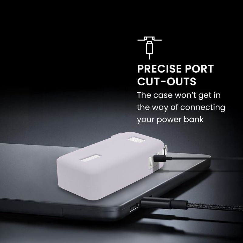 Laptop, Telefoane si Tablete - Telefoane mobile si accesorii - Accesorii Telefoane - Alte accesorii telefoane - Husa protectie Kwmobile pentru Anker Power Bank 10.000 mAh (A1688), silicon, mov, protectie la socuri - Infinity.ro