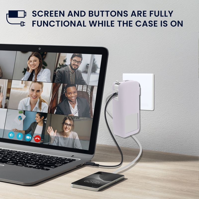 Laptop, Telefoane si Tablete - Telefoane mobile si accesorii - Accesorii Telefoane - Alte accesorii telefoane - Husa protectie Kwmobile pentru Anker Power Bank 10.000 mAh (A1688), silicon, mov, protectie la socuri - Infinity.ro