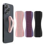 Laptop, Telefoane si Tablete - Telefoane mobile si accesorii - Accesorii Telefoane - Alte accesorii telefoane - Set 3 suporturi pentru deget Kwmobile, universale, autoadezive, functie stand, elastan, multicolor - Infinity.ro