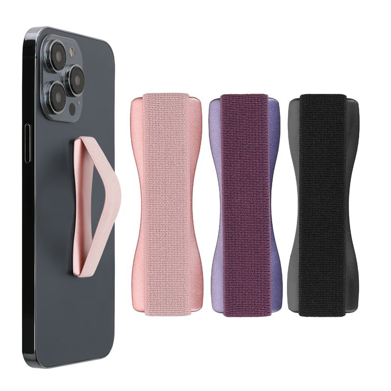 Laptop, Telefoane si Tablete - Telefoane mobile si accesorii - Accesorii Telefoane - Alte accesorii telefoane - Set 3 suporturi pentru deget Kwmobile, universale, autoadezive, functie stand, elastan, multicolor - Infinity.ro