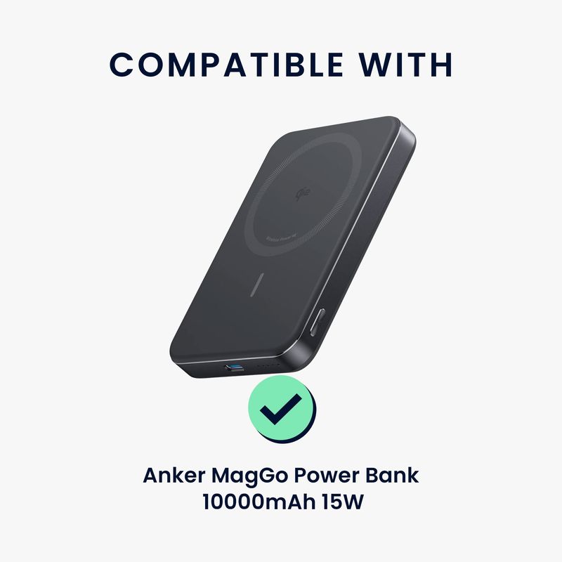 Laptop, Telefoane si Tablete - Telefoane mobile si accesorii - Accesorii Telefoane - Alte accesorii telefoane - Husa protectie Kwmobile pentru Anker MagGo Power Bank 10.000 mAh, 15 W, silicon, negru, protectie la socuri - Infinity.ro