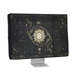 PC, gaming si accesorii - Desktop PC & monitoare - Accesorii monitoare - Husa Kwmobile pentru monitor 24-26 inch, protectie la praf, design carte, in (panza), multicolor - Infinity.ro