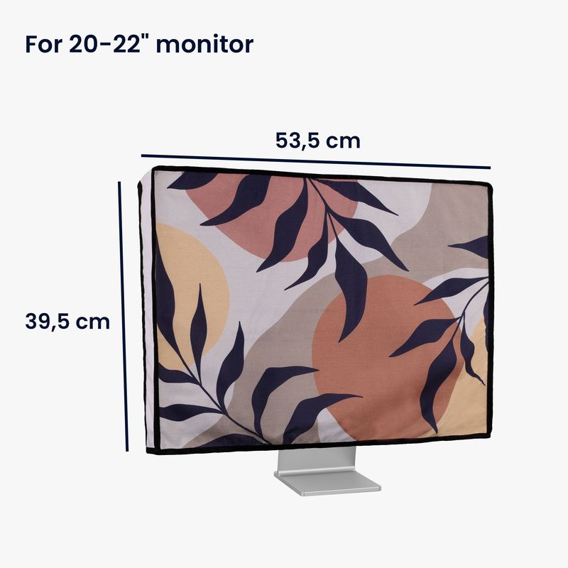PC, gaming si accesorii - Desktop PC & monitoare - Accesorii monitoare - Husa Kwmobile pentru monitor 20-22 inch, in (panza), multicolor - Infinity.ro