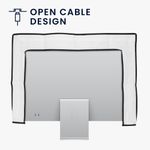 PC, gaming si accesorii - Desktop PC & monitoare - Accesorii monitoare - Husa Kwmobile pentru monitor 27-28 inch, protectie la praf, in (panza), maro - Infinity.ro