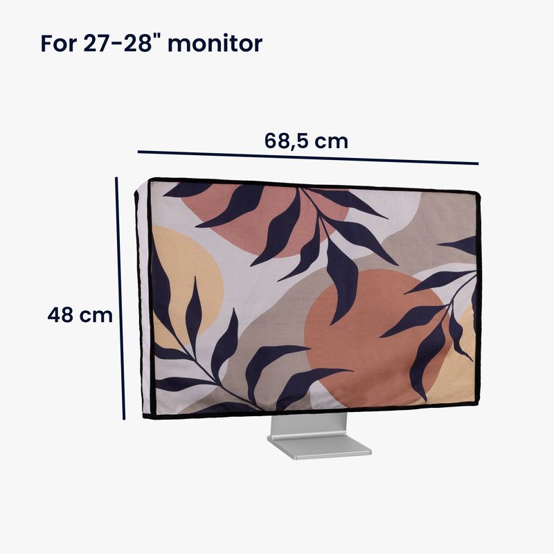 PC, gaming si accesorii - Desktop PC & monitoare - Accesorii monitoare - Husa Kwmobile pentru monitor 27-28 inch, protectie la praf, in (panza), multicolor - Infinity.ro