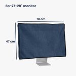 PC, gaming si accesorii - Desktop PC & monitoare - Accesorii monitoare - Husa universala Kwmobile pentru monitor, protectie la praf, in (panza), gri - Infinity.ro