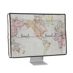 PC, gaming si accesorii - Desktop PC & monitoare - Accesorii monitoare - Husa Kwmobile pentru monitor 20-22 inch, design calatorie, in (panza), multicolor - Infinity.ro