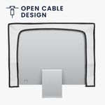 PC, gaming si accesorii - Desktop PC & monitoare - Accesorii monitoare - Husa Kwmobile pentru monitor 20-22 inch, design calatorie, in (panza), multicolor - Infinity.ro