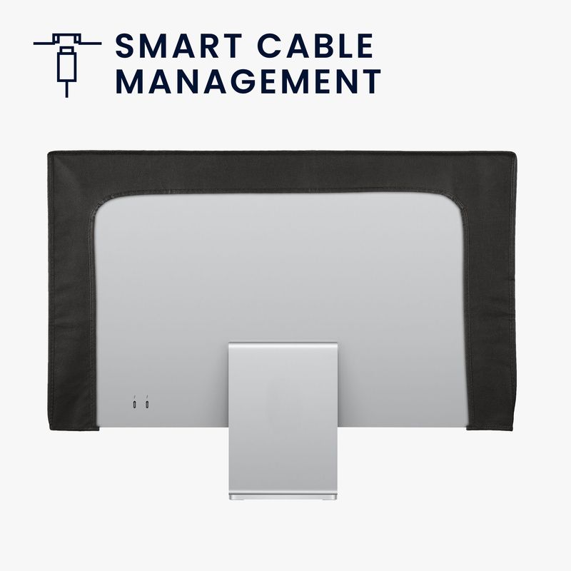 PC, gaming si accesorii - Desktop PC & monitoare - Accesorii monitoare - Husa Kwmobile pentru monitor 34-35 inch, protectie la zgarieturi, textil, negru - Infinity.ro