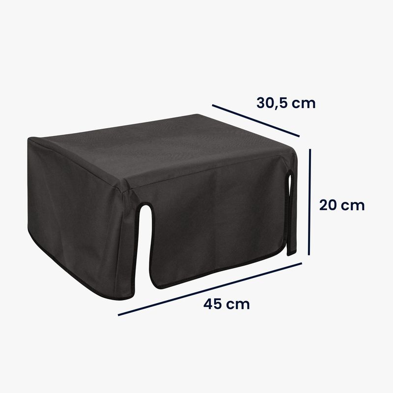 PC, gaming si accesorii - Imprimante, scanere & consumabile - Consumabile si accesorii - Accesorii imprimante - Husa imprimanta Kwmobile pentru Canon PIXMA TR4650, TR4651, TR4751i, antizgarieturi, antipraf, textil, gri - Infinity.ro