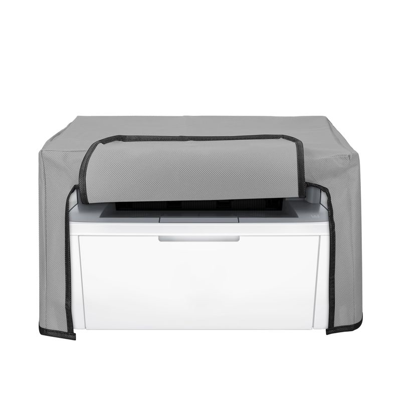 PC, gaming si accesorii - Imprimante, scanere & consumabile - Consumabile si accesorii - Accesorii imprimante - Husa imprimanta Kwmobile pentru HP LaserJet MFP M140w, antizgarieturi, antipraf, textil, gri - Infinity.ro
