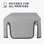 PC, gaming si accesorii - Imprimante, scanere & consumabile - Consumabile si accesorii - Accesorii imprimante - Husa imprimanta Kwmobile pentru HP LaserJet MFP M140w, antizgarieturi, antipraf, textil, gri - Infinity.ro