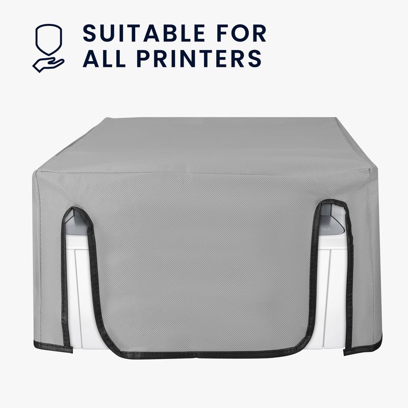 PC, gaming si accesorii - Imprimante, scanere & consumabile - Consumabile si accesorii - Accesorii imprimante - Husa imprimanta Kwmobile pentru HP LaserJet MFP M140w, antizgarieturi, antipraf, textil, gri - Infinity.ro