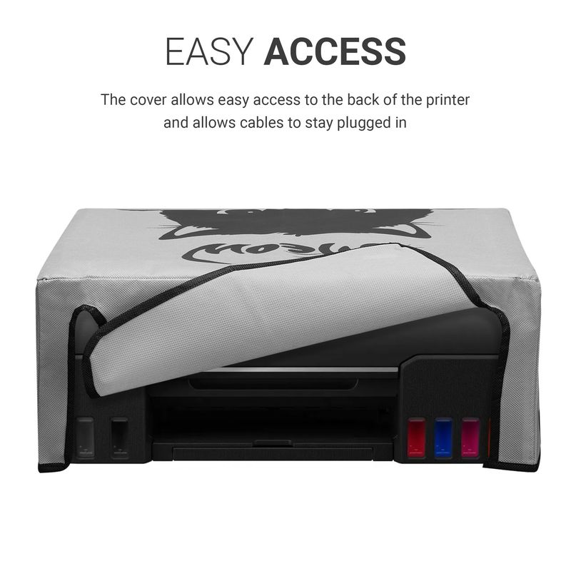 PC, gaming si accesorii - Imprimante, scanere & consumabile - Consumabile si accesorii - Accesorii imprimante - Husa imprimanta Kwmobile pentru Canon PIXMA G650, G620, antizgarieturi, antipraf, textil, gri, negru - Infinity.ro