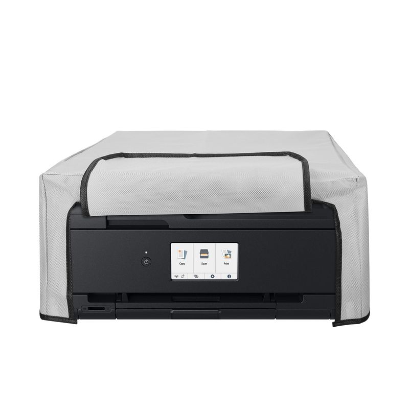 PC, gaming si accesorii - Imprimante, scanere & consumabile - Consumabile si accesorii - Accesorii imprimante - Husa imprimanta Kwmobile pentru Canon PIXMA TS9550, G6050, TR7550, TR8550, antizgarieturi, antipraf, textil, gri - Infinity.ro