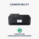 PC, gaming si accesorii - Imprimante, scanere & consumabile - Consumabile si accesorii - Accesorii imprimante - Husa imprimanta Kwmobile pentru Canon PIXMA TS9550, G6050, TR7550, TR8550, antizgarieturi, antipraf, textil, gri - Infinity.ro