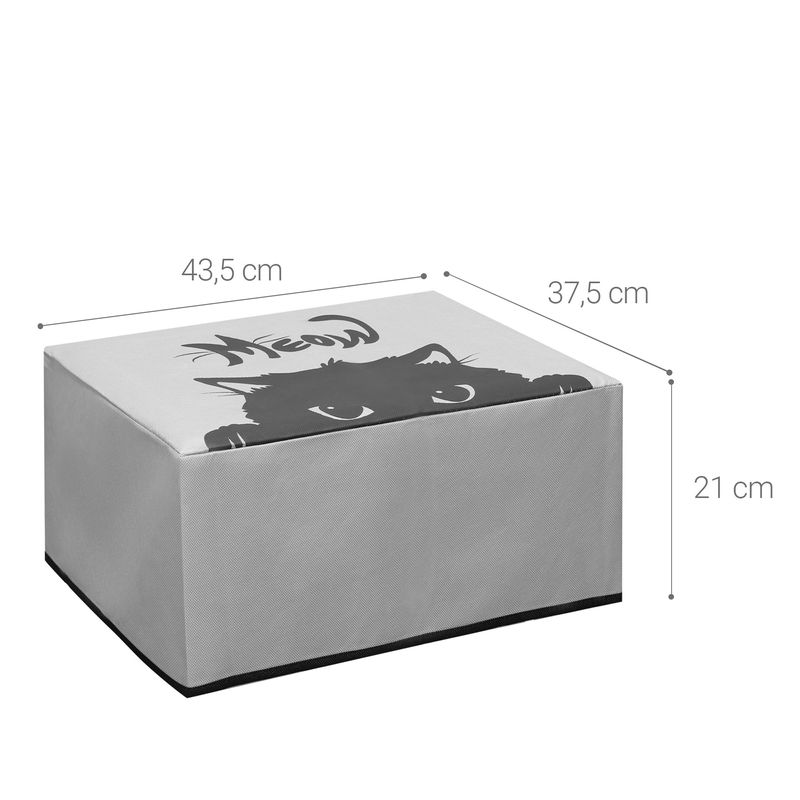 PC, gaming si accesorii - Imprimante, scanere & consumabile - Consumabile si accesorii - Accesorii imprimante - Husa imprimanta Kwmobile pentru HP Smart Tank 7005, Smart Tank 5000, antizgarieturi, antipraf, textil, gri, negru - Infinity.ro