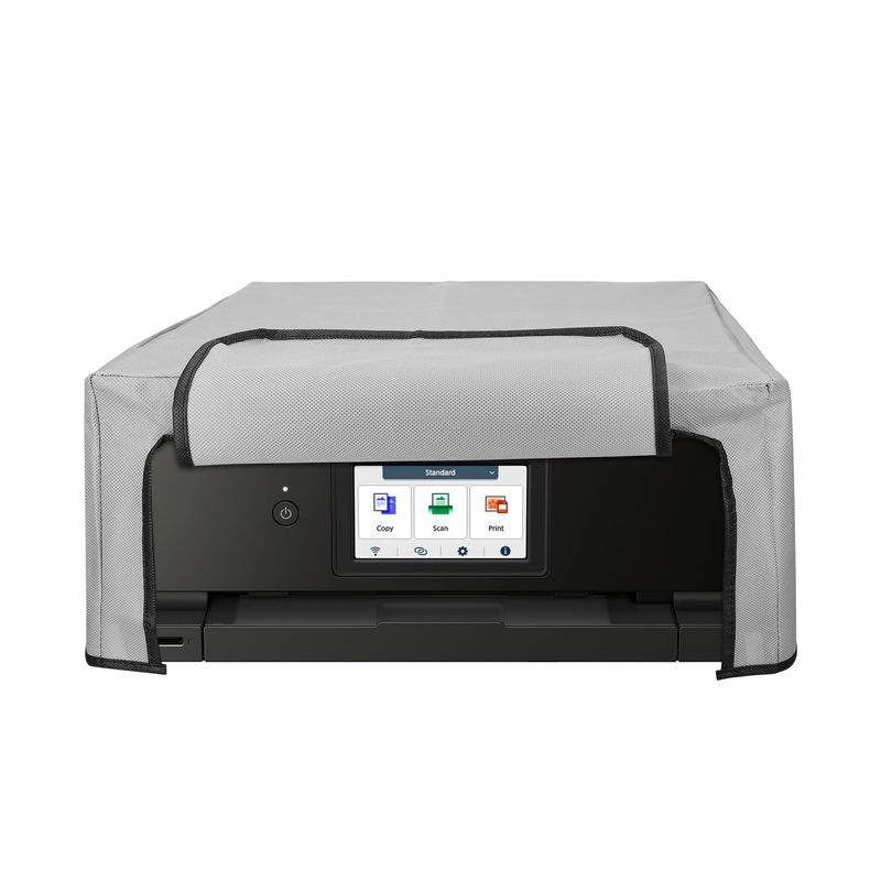 PC, gaming si accesorii - Imprimante, scanere & consumabile - Consumabile si accesorii - Accesorii imprimante - Husa imprimanta Kwmobile pentru Canon PIXMA TS8750, antizgarieturi, antipraf, textil, gri deschis - Infinity.ro