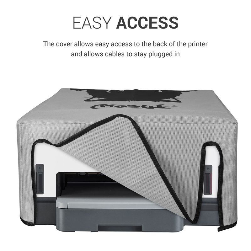 PC, gaming si accesorii - Imprimante, scanere & consumabile - Consumabile si accesorii - Accesorii imprimante - Husa imprimanta Kwmobile pentru HP Smart Tank 7005, Smart Tank 5000, antizgarieturi, antipraf, textil, gri, negru - Infinity.ro