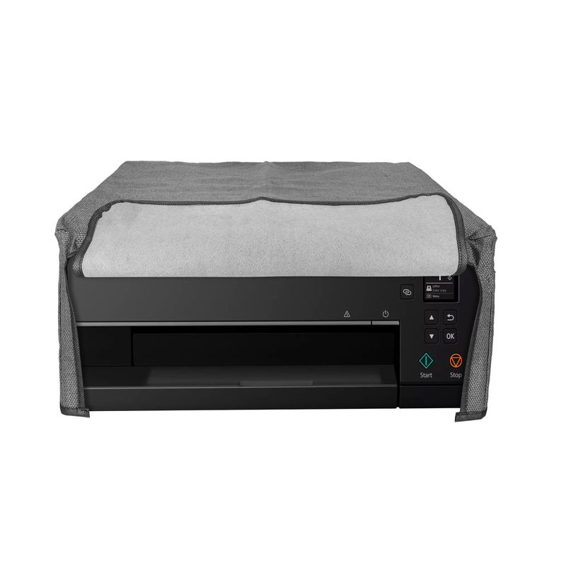 PC, gaming si accesorii - Imprimante, scanere & consumabile - Consumabile si accesorii - Accesorii imprimante - Husa imprimanta Kwmobile pentru Canon PIXMA TS6350, antipraf, in (panza), gri - Infinity.ro