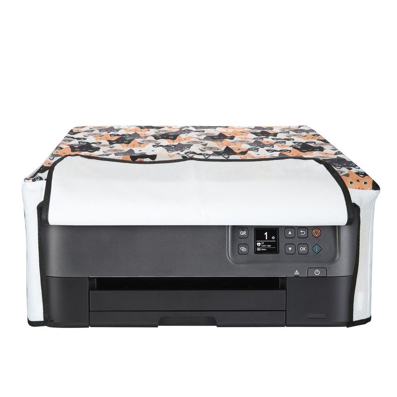 PC, gaming si accesorii - Imprimante, scanere & consumabile - Consumabile si accesorii - Accesorii imprimante - Husa imprimanta Kwmobile pentru Canon PIXMA TS7450i, antipraf, in (panza), multicolor - Infinity.ro