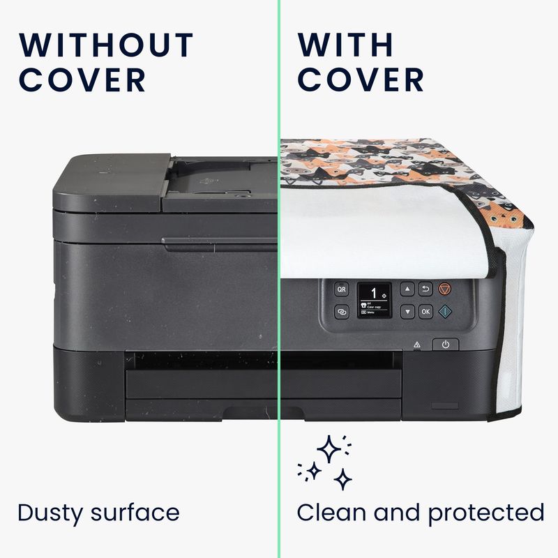 PC, gaming si accesorii - Imprimante, scanere & consumabile - Consumabile si accesorii - Accesorii imprimante - Husa imprimanta Kwmobile pentru Canon PIXMA TS7450i, antipraf, in (panza), multicolor - Infinity.ro