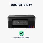 PC, gaming si accesorii - Imprimante, scanere & consumabile - Consumabile si accesorii - Accesorii imprimante - Husa imprimanta Kwmobile pentru Canon PIXMA G2570, antizgarieturi, antipraf, textil, gri deschis - Infinity.ro