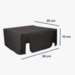 PC, gaming si accesorii - Imprimante, scanere & consumabile - Consumabile si accesorii - Accesorii imprimante - Husa imprimanta Kwmobile pentru Canon PIXMA TS8750, antizgarieturi, antipraf, textil, gri - Infinity.ro