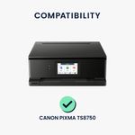 PC, gaming si accesorii - Imprimante, scanere & consumabile - Consumabile si accesorii - Accesorii imprimante - Husa imprimanta Kwmobile pentru Canon PIXMA TS8750, antizgarieturi, antipraf, textil, gri - Infinity.ro