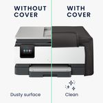 PC, gaming si accesorii - Imprimante, scanere & consumabile - Consumabile si accesorii - Accesorii imprimante - Husa imprimanta Kwmobile pentru HP OfficeJet 8015e, OfficeJet 8122e, antizgarieturi, antipraf, textil, gri - Infinity.ro