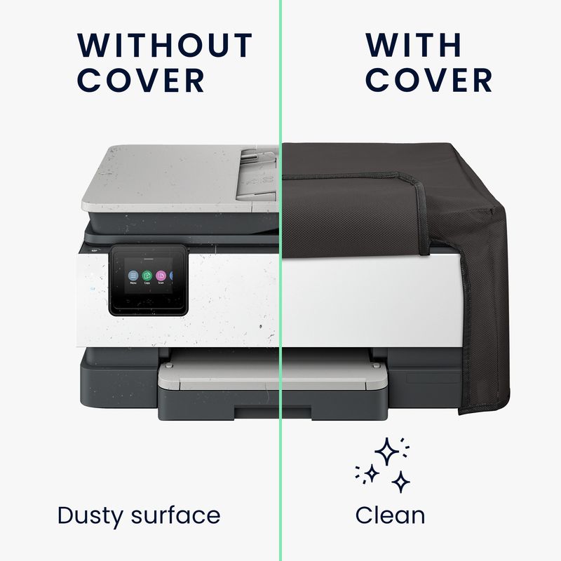 PC, gaming si accesorii - Imprimante, scanere & consumabile - Consumabile si accesorii - Accesorii imprimante - Husa imprimanta Kwmobile pentru HP OfficeJet 8015e, OfficeJet 8122e, antizgarieturi, antipraf, textil, gri - Infinity.ro