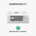 PC, gaming si accesorii - Imprimante, scanere & consumabile - Consumabile si accesorii - Accesorii imprimante - Husa imprimanta Kwmobile pentru Brother MFC-J4335DW, antizgarieturi, antipraf, textil, gri deschis - Infinity.ro