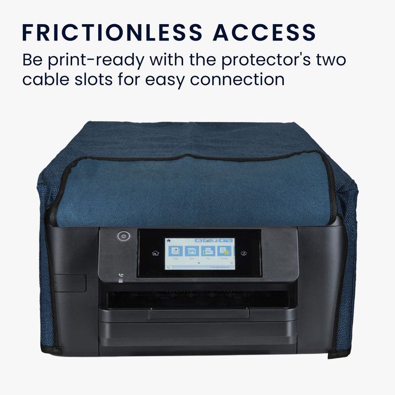 PC, gaming si accesorii - Imprimante, scanere & consumabile - Consumabile si accesorii - Accesorii imprimante - Husa imprimanta Kwmobile pentru Epson WorkForce WF-4820, antipraf, in (panza), gri albastrui - Infinity.ro
