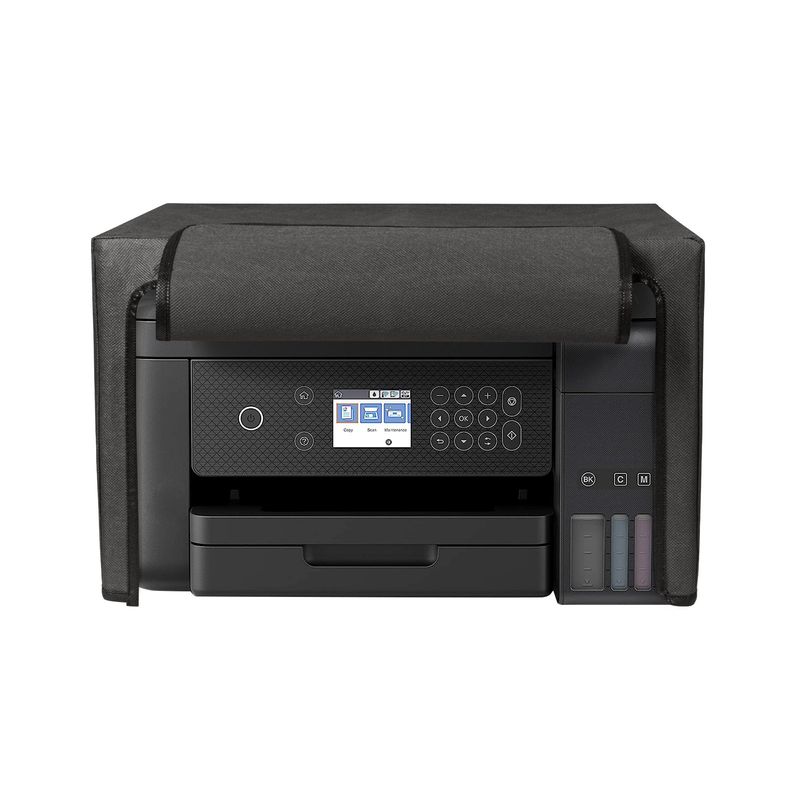 PC, gaming si accesorii - Imprimante, scanere & consumabile - Consumabile si accesorii - Accesorii imprimante - Husa imprimanta Kwmobile pentru Epson EcoTank ET-3850, EcoTank ET-4856, antizgarieturi, antipraf, textil, gri - Infinity.ro