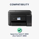 PC, gaming si accesorii - Imprimante, scanere & consumabile - Consumabile si accesorii - Accesorii imprimante - Husa imprimanta Kwmobile pentru Epson EcoTank ET-3850, EcoTank ET-4856, antizgarieturi, antipraf, textil, gri - Infinity.ro