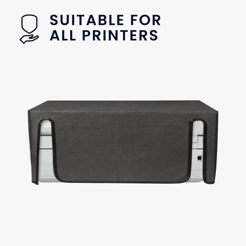PC, gaming si accesorii - Imprimante, scanere & consumabile - Consumabile si accesorii - Accesorii imprimante - Husa imprimanta Kwmobile pentru HP Envy 6420e, Envy 6455e, antizgarieturi, antipraf, textil, gri - Infinity.ro