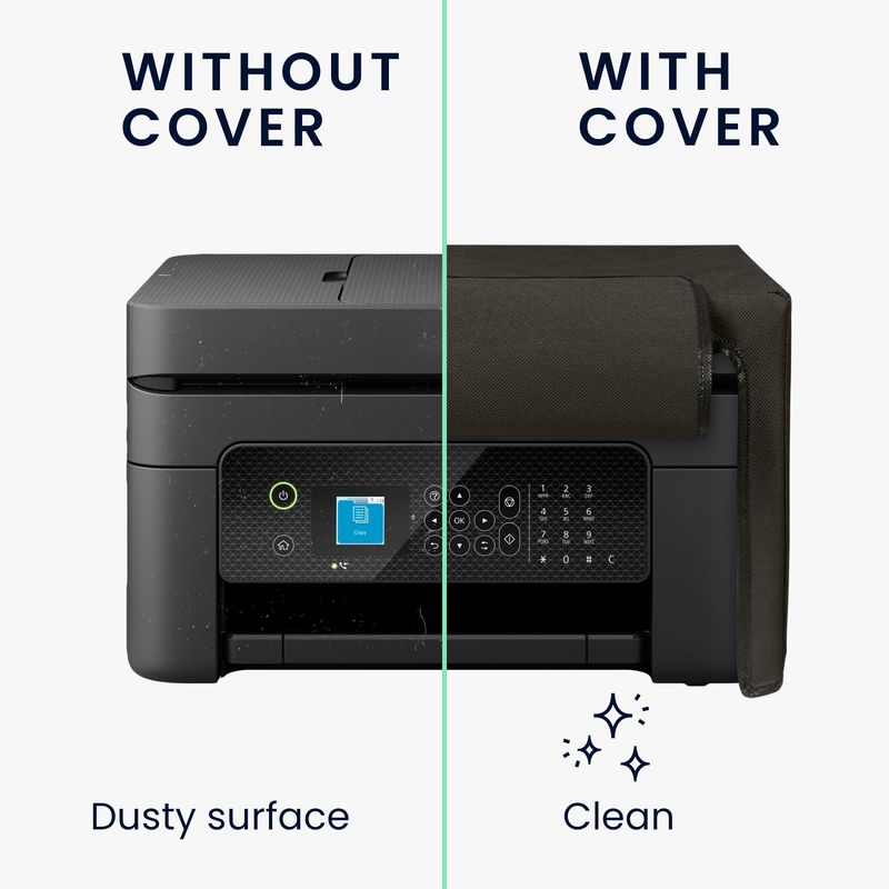 PC, gaming si accesorii - Imprimante, scanere & consumabile - Consumabile si accesorii - Accesorii imprimante - Husa imprimanta Kwmobile pentru Epson WorkForce WF-2930, antizgarieturi, antipraf, textil, gri - Infinity.ro